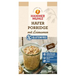 Bio Hafer Porridge Leinsamen 375g glutenfrei